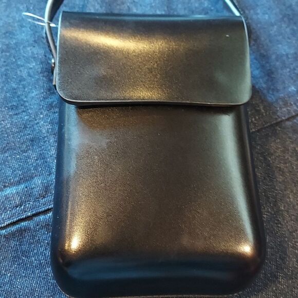 Vegan Faux Leather compact structured festival Shoulderbag - Picture 7 of 9